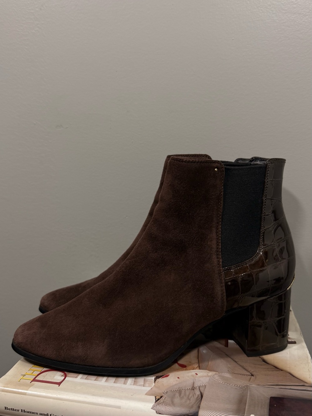 Calvin Klein Women’s Brown Suede Ankle Boots - Picture 5 of 16
